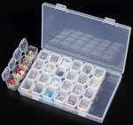 28 Slots Nail Art Rhinestone Jewelry Beads Empty Plastic Storage Box, US$2.99/AU$3.82 + Free Shipping @ Peggybuy