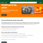 Woolworths Everyday Platinum Credit Card | 20,000 Rewards Points ($100) | 10% off 1st Shop Each Month | $0 First Year, $49 After