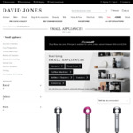 20% off with AFTERPAY on Vacs - Dyson Big Ball Origin $319, V7 Cordfree, Cinetic Multifloor $399, Dc65 Animal $479 @ David Jones