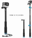LingsFire Waterproof GoPro Handle Grip Extendable Selfie Stick $17.91 (Was $27.99) + Ship (Free w Prime /$49+) @LingsFire Amazon