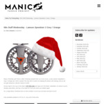 Win a Lamson Speedster 2 Grey / Orange Reel from Manic Tackle Project