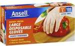 Ansell Gloves Handy Fresh Disposable Large 100 Pack. $5.50 (Was $11.00) @ Woolworths