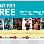 Free Selected Movie Rentals @ Video Ezy Kiosks