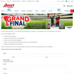 Win 1 of 5 AFL Grand Final Packages for 2 Worth $7,821 from Amart Furniture