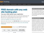 FREE domain with any web site hosting plan ($20/month)