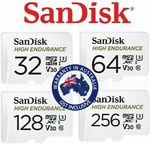 SanDisk High Endurance Micro SD - 128GB $30.95, 64GB $15.98 + Delivery ($0 with eBay Plus) @ Apus Express eBay