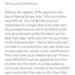 Free Bacon Mama Burger from Red Rooster + Delivery @ UberEATS