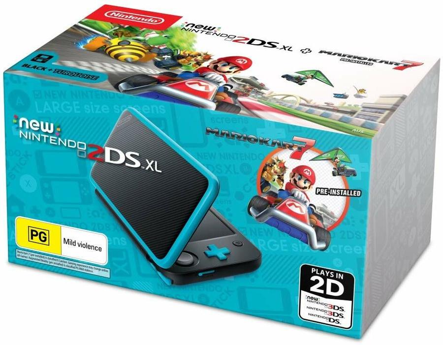 New Nintendo 2ds Xl Black Blue With Mario Kart 7 130 Delivered Amazon Au Ozbargain