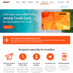 $250 Jetstar Voucher with New Jetstar Credit Card After You Spend $2000 within 3 Mths ($0 Annual Fee First Year, $29 After)