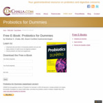 Free e-Books: Probiotics for Dummies, Bedtime Belly Buster For Dummies + Other Dummies Books @ Dr. Challa
