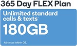 Kogan Mobile Prepaid 365 Days FLEX 180GB $200 @ Kogan (New and Existing Customers)