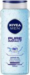 NIVEA MEN Pure Impact 3 in 1 Shower Gel 500ml $3 ($2.70 S&S) + Delivery ($0 with Prime/ $39 Spend) @ Amazon AU