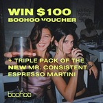 Win 1 of 3 $100 Gift Vouchers + a Three Pack of Espresso Martinis from Boohoo