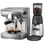Sunbeam Conical Burr Coffee Grinder + Artista Espresso Machine (Pod Compat) $298 Free Delivery