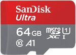 SanDisk 64GB Ultra MicroSDHC UHS-I Memory Card with Adapter $11.99 + Delivery ($0 with Prime/ $39 Spend) @ Amazon AU