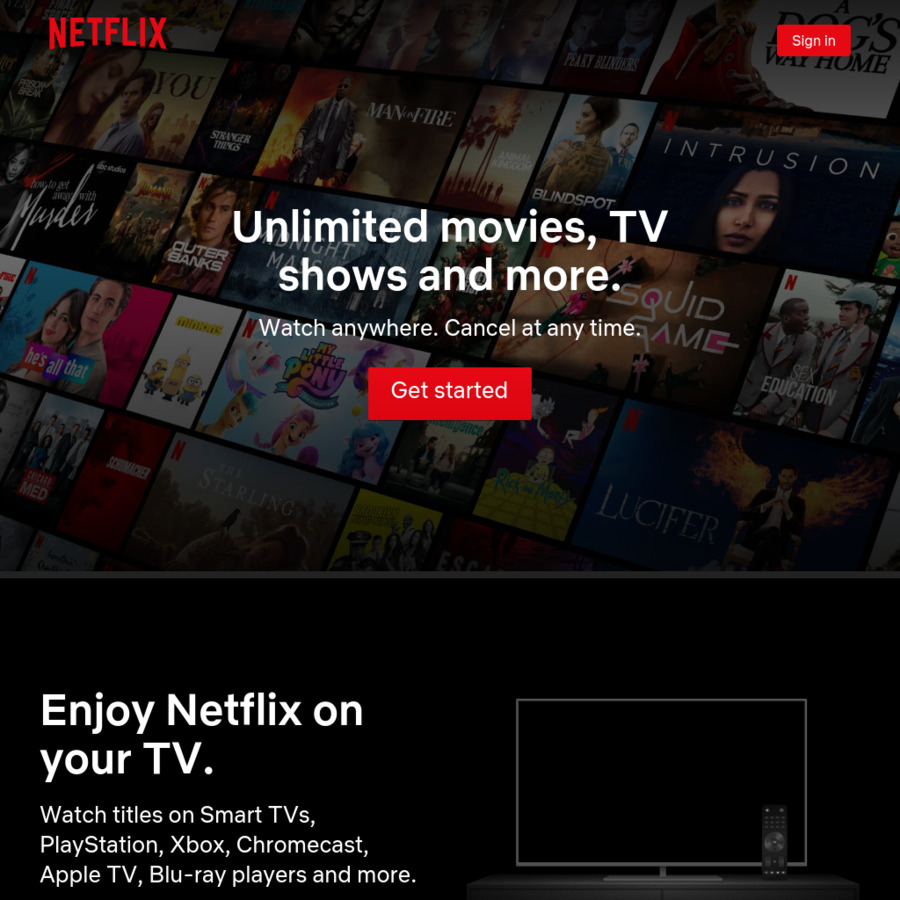 55% off Netflix Basic TL₺26.99 (~A$3.76), TL₺40.99 (~A$5.73), TL₺54.99