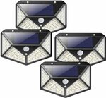 LED Solar Outdoor Lights Pack of 4x 100-LED $28.89 + Delivery ($0 with Prime/ $39 Spend) @ AU SELECT via Amazon AU