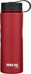 Thermos DURA-VAC Vaccum Insulated Hydration Bottle 600ml Red $12.19 (Was $24.99) + Delivery ($0 Prime/ $39 Spend) @ Amazon AU