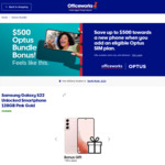 [Pre Order] Samsung S22 128GB + Bonus Earbuds with Optus 100GB $69/Month 12-Month Plan: $597 Delivered + Plan Cost @ Officeworks