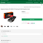 [Klarna] Gigabyte Radeon RX 6600 XT Gaming OC 8G Graphics Card $469 + Delivery ($0 C&C) @ Umart
