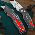 Deluxe Folding Utility Knife 2-Piece Lock Back Auto Load with 58 Blades $25 (Was $29.90) Delivered @ Topto eBay