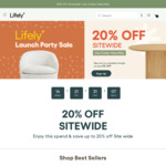 20% off Sitewide Sale (e.g. Harmony Bedside Table $143.64) + Delivery ($0 to Metro) @ Lifely*