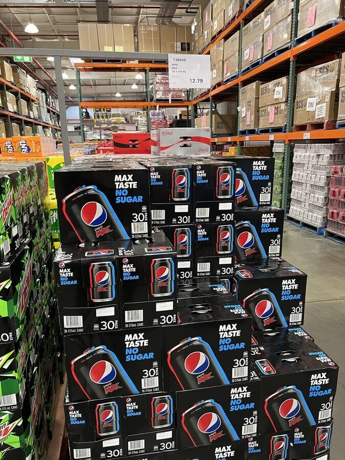 [VIC] Pepsi Max 30x 375ml Cans $12.79 @ Costco, Docklands (Membership ...