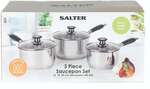 Salter 3 Piece Stainless Steel Saucepan $39 (RRP $99) @ Woolworths Everyday Market
