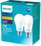 ½ Price Philips LED Globe 2-Pack 1055lm-1400lm Range $7.25-$8.75 @ Woolworths