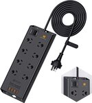 HEYMIX Powerboard 8 Outlets 24W 4x USB Ports $29.99 + Delivery ($0 with Prime/ $39 Spend) @ HEYMIX Amazon AU