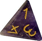 Amethyst Gemstone D4 (4 Sided Digit Dice) $5 Each + $3 Postage ($0 SYD C&C/ $12 Express) @ Bigger Worlds Games