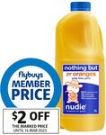 Nudie Oranges Juice: Pulp Free or Pulp 2L $4.80 @ Coles (Flybuys Membership Required)