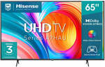 Hisense 65" A7HAU 4K UHD LED Smart TV $795, 75" $995 + Delivery ($0 C&C) @ JB Hi-Fi