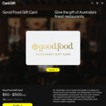 15% off Good Food Restaurant Gift Cards: Digital & Physical Gift Cards (+ $2.95 Physical Card Delivery) @ The Card Network