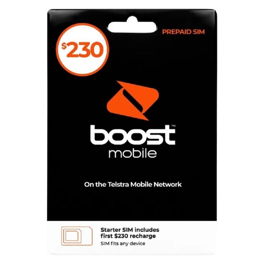 Boost Mobile 230 Prepaid SIM Starter Kit (170GB Data on Activation