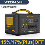 VTOMAN Jump 1500X 828Wh 1500W (3000W Surge) LiFePO4 Portable Power Station $726.74 ($709.64 w/ eBay Plus) Shipped @ vtoman eBay
