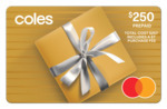 Purchase Fees Waived for $100 and $250 Coles Mastercard Digital Gift Cards @ Giftcards.com.au