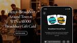 Win $1000 Broadsheet Gift Card for Food & Drinks from LiSTNR