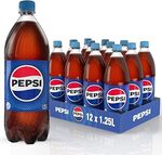 Pepsi Soft Drink, 12x 1.25l $12.42 + Delivery ($0 with Prime/ $59 Spend)