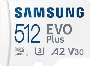 Samsung EVO Plus 512GB MicroSD with SD Adaptor $49 + Delivery ($0 with Prime/ $59 Spend) @ Amazon AU