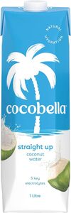 Cocobella Coconut Water Straight Up (6x1L) $15 ($13.50 S&S) + Delivery ($0 Prime/ $59 Spend) @ Amazon AU