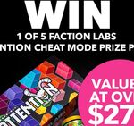 Win 1 of 5 Faction Labs Attention Cheat Mode Prize Packs Worth $270 from Chemist Warehouse