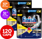 [OnePass] 120 Finish Powerball Ultimate All in 1 Dishwashing Caps Lemon Sparkle $37.20 Delivered @ Catch