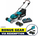 MAKITA 36V 2x 5Ah 460mm Lawn Mower Kit DLM464PT2 + $150 GC + Free Line Trimmer Kit + Redemptions $773 In Store @ Tool Kit Depot