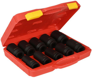 10 Pce 3/4” Drive Deep Impact Socket Set CR-V Steel (22-41mm) in Carry Case $24.99 + Delivery @ Vinnies Victoria eBay