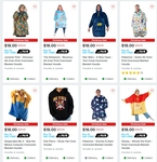 Blanket Hoodie & Hoodie (Disney, Pokemon, The Simpsons, Sonic The Hedgehog & More) $18 Ea + Del ($0 C&C) @ EB Games & Zing