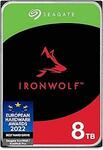 Seagate IronWolf 8TB 3.5" NAS Hard Drive (7200 RPM, SATA, 256MB Cache) - $257.50 (Was $297.86) Delivered @ Amazon US via AU