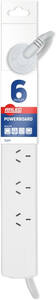 Arlec 6-Outlet Powerboard $5.50 + Delivery ($0 OnePass/ C&C/ in-Store/ $65 Order) @ Kmart