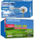 50x Fexit 180mg & 50x Cetirizine 10mg (Allergy Relief) $17.99 Delivered @ PharmacySavings