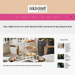 Win a High Tea for Two at JW Marriott Gold Coast Resort & Spa Valued at $178 from Gold Coast Magazine